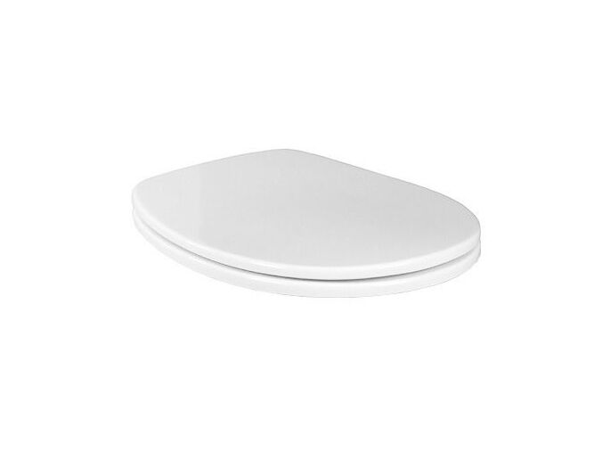 Villeroy & Boch O.NOVO WC sedátko s poklopem, závěsy ušlechtilá ocel, bílá