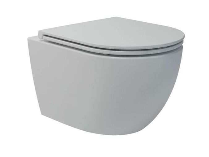 kielle Oudee Závěsné kompaktní WC se sedátkem SoftClose, Vortex Rimless, bílá