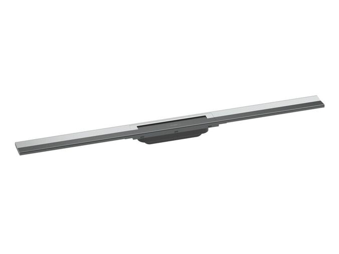 Hansgrohe Raindrain Lineární sprchový žlab s nerezovým roštem 900, do prostoru, zkrátitelný, chrom
