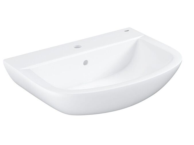 Grohe Bau Ceramic Umyvadlo 646x468 mm, s přepadem, 1 otvor pro baterii, alpská bílá