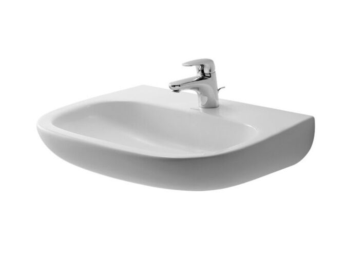 Duravit D-Code umyvadlo Med, 55x43 cm, otvor pro baterii, alpská bílá