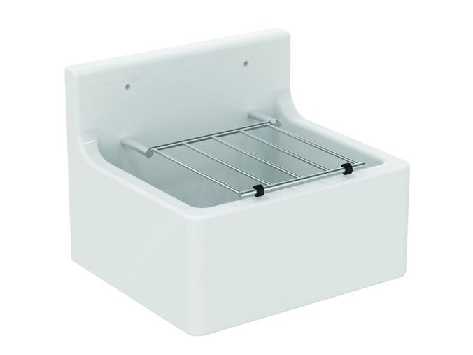 Ideal Standard Výlevky Výlevka 455x380 mm, včetně mřížky, bílá/chrom