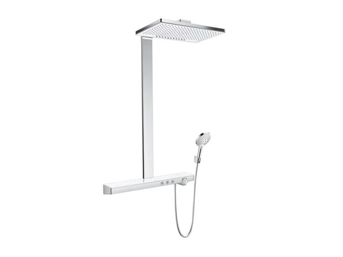 Hansgrohe Rainmaker Sprchový set Showerpipe 460 s termostatem, 2 proudy, bílá/chrom