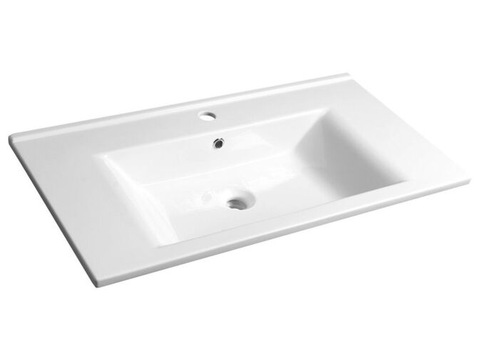 Aqualine ZUNO 85 keramické umyvadlo nábytkové 85x45cm, bílá