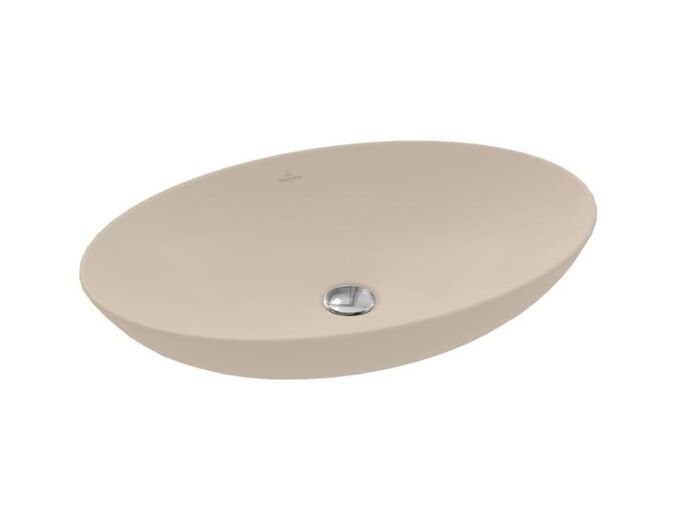 Villeroy & Boch Loop&Friends Umyvadlo na desku, 620x420 mm, bez přepadu, CeramicPlus, Almond