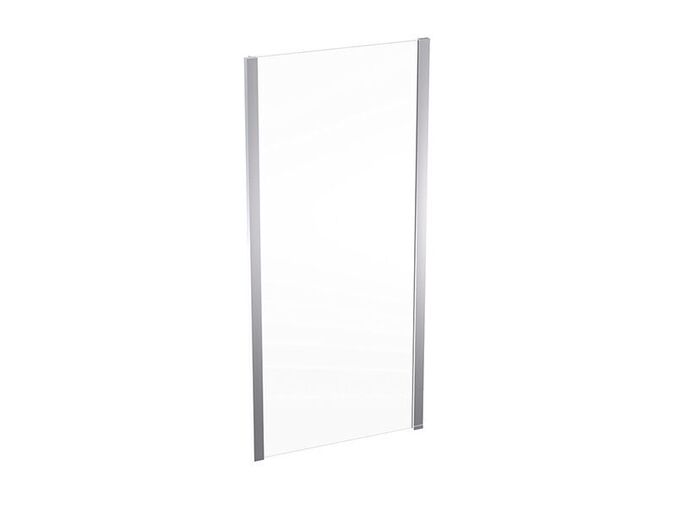 Geberit GEO boční stěna sprchy, 90x190 cm, sklo transparent, rám stříbřitá