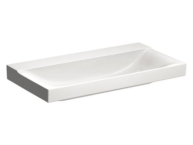 Geberit Xeno² umyvadlo 90x48 cm, bez otvoru pro baterii, bez přepadu, KeraTect, bílá