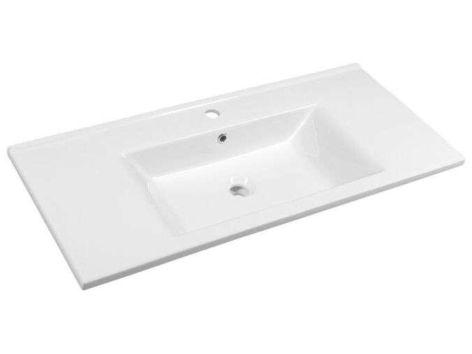 Aqualine ZUNO 100 keramické umyvadlo nábytkové 100x45cm, bílá
