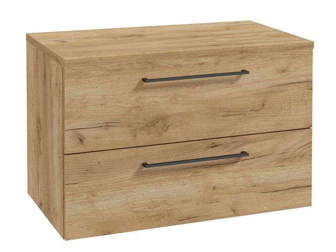 kielle Vega Skříňka včetně desky pod umyvadlo 80x50x46 cm, zlatý dub