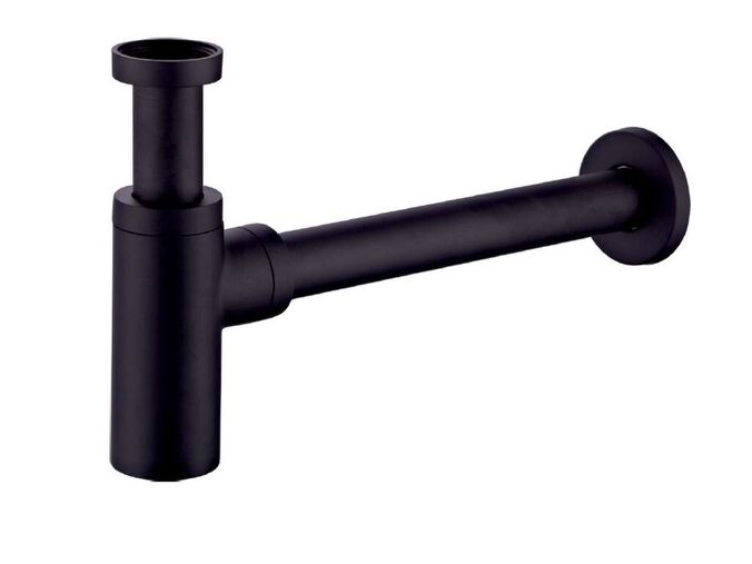kielle Sifony Umyvadlový sifon, průměr 32 mm, kulatý, kov, matná černá