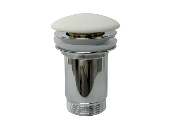 kielle Odtokové soupravy Umyvadlová výpusť, ClickClack, kov, bílá