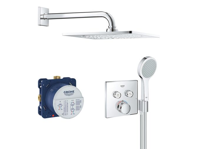 Grohe Grohtherm SmartControl Sprchový set Perfect s podomítkovým termostatem, 2 proudy, chrom