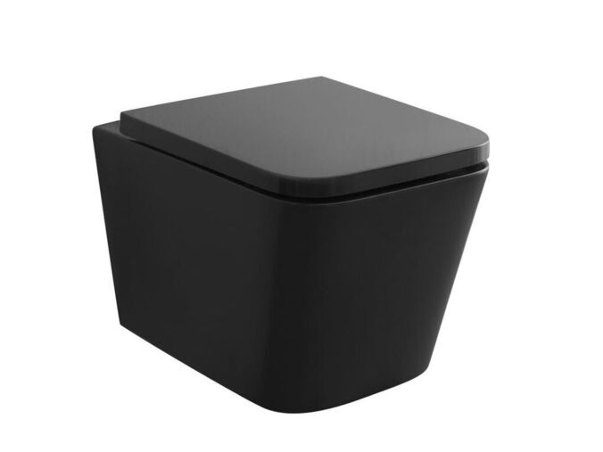 kielle Arkas I Závěsné WC se sedátkem SoftClose, Rimless, matná černá