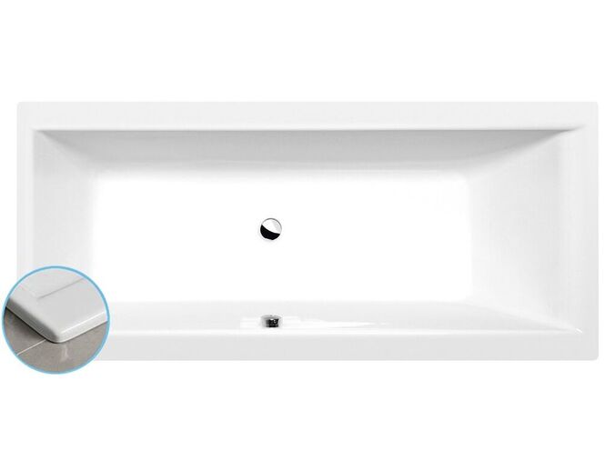 Polysan CLEO SLIM obdélníková vana 180x80x48cm, bílá