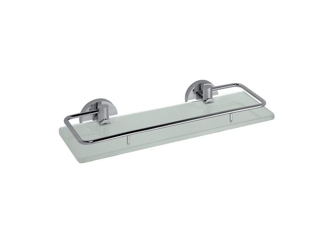 Bemeta Omega skleněná polička s výklopnou hrazdou 300x130 mm, chrom