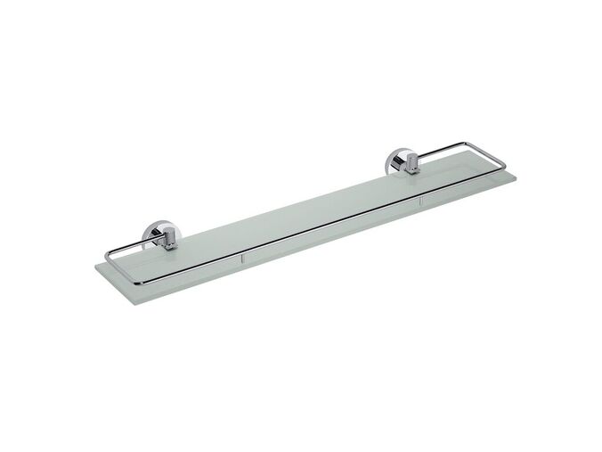 Bemeta Omega polička skleněná s výklopnou hrazdou 600x130 mm, chrom