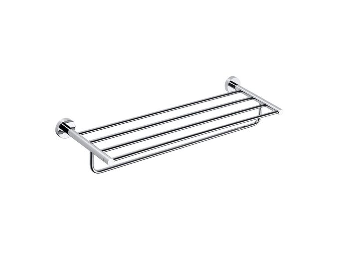 Bemeta Omega polička na ručníky s hrazdou 650 mm, chrom
