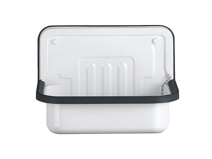 Laufen Classic nástěnná výlevka, 50,5x36x33 cm, bílá glazura/černé lemování, bez otvoru pro baterii