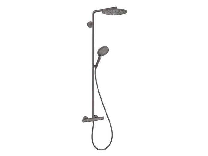Hansgrohe Raindance S Sprchový set Showerpipe s termostatem, 3 proudy, kartáčovaný černý chrom