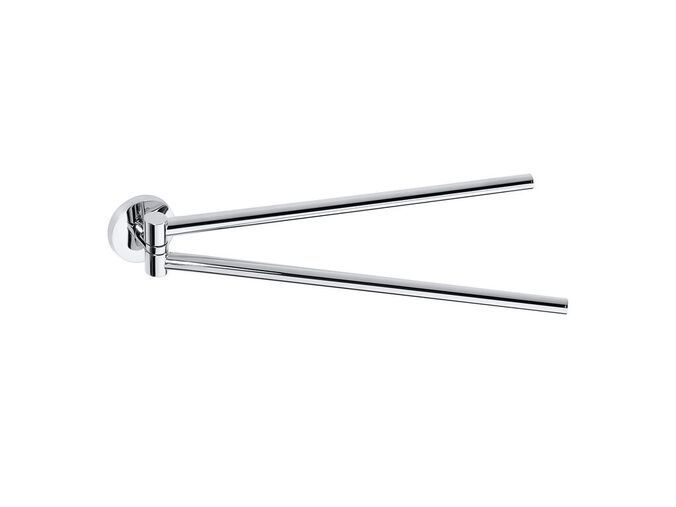 Bemeta Omega dvojitý držák ručníků otočný 420 mm, chrom