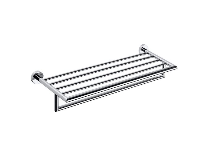 Bemeta Omega polička na ručníky s hrazdou 650x215x110 mm, chrom
