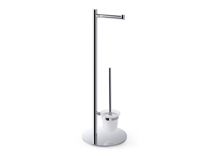 Bemeta Omega stojan s držákem toaletního papíru a WC štětkou, chrom