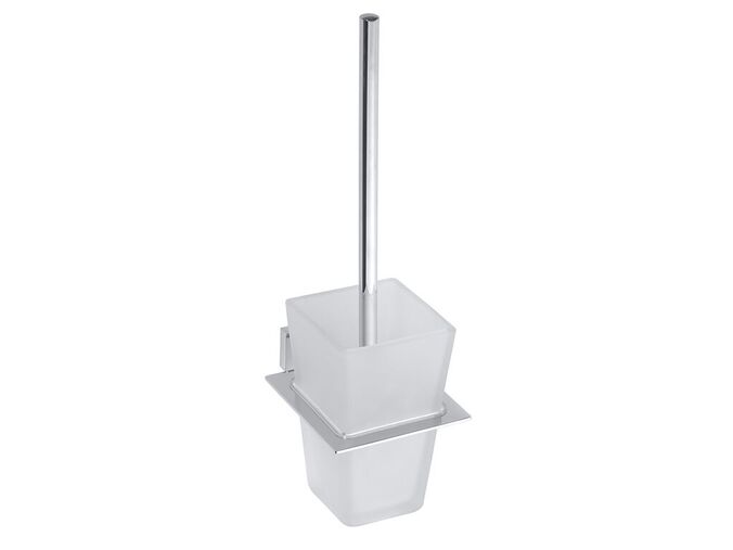 Bemeta Plaza WC štětka miska sklo, chrom