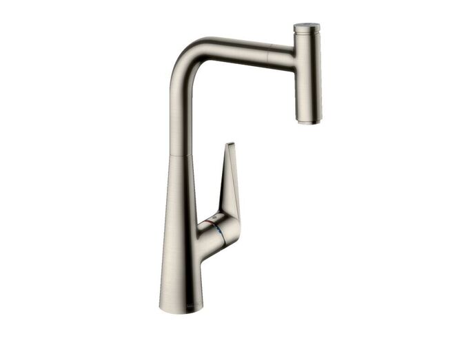 Hansgrohe Talis Select M51 Dřezová baterie s výsuvným výtokem, vzhled nerezu