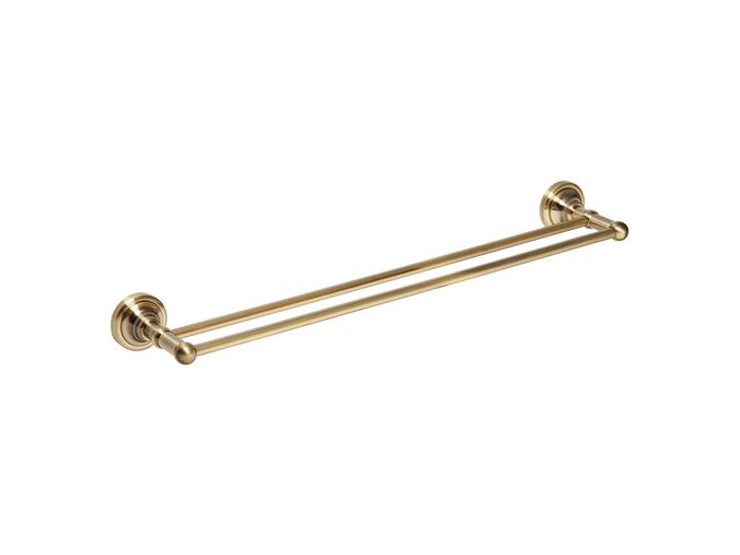 Bemeta RETRO - bronz dvojitý držák ručníků, vedle sebe, bronz