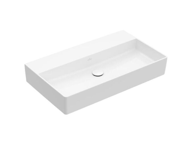 Villeroy & Boch Memento 2.0 Umyvadlo 800x470 mm, bez přepadu, bez otvoru pro baterii, alpská bílá