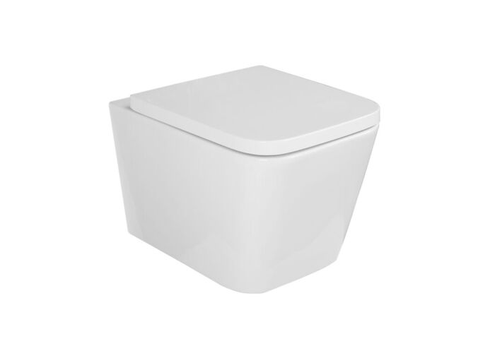 Kielle Arkas I Závěsné WC se sedátkem SoftClose, Rimless, bílá