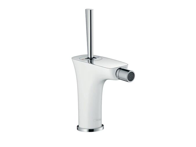 Hansgrohe PuraVida Bidetová baterie s výpustí, bílá/chrom