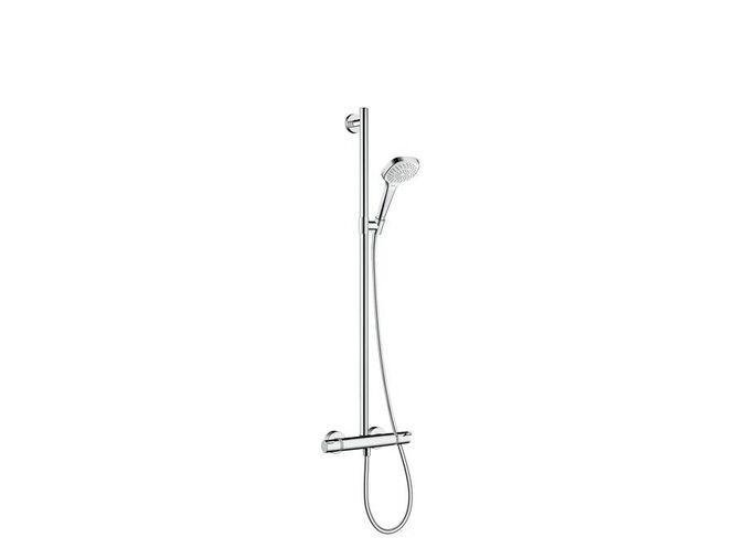 Hansgrohe Croma E Sprchový set SemiPipe Multi s termostatem, bílá/chrom