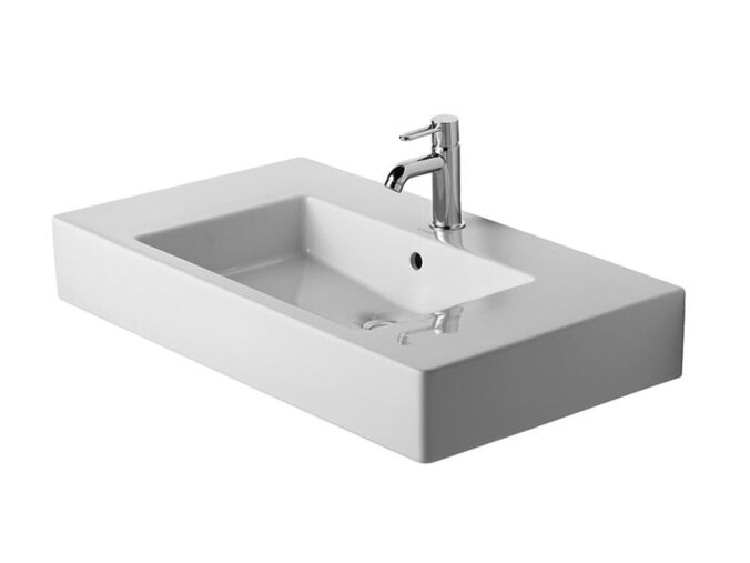 Duravit Vero umyvadlo 85x49 cm, přepad, otvor pro baterii, bílá