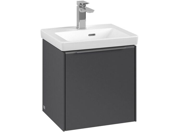Villeroy & Boch Subway 3.0 Umyvadlová skříňka, 423x429x378 mm, 1 dvířka, grafitová