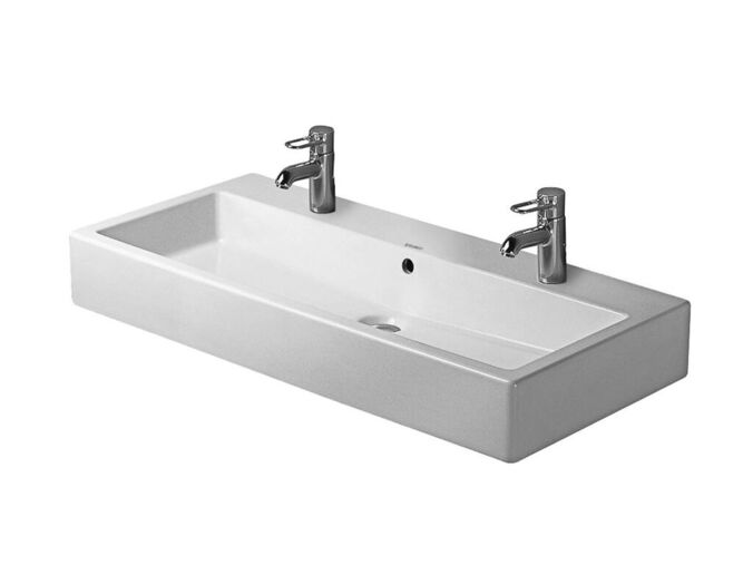 Duravit Vero dvojumyvadlo nábytkové 100x47 cm, se 2 otvory pro baterie, alpská bílá