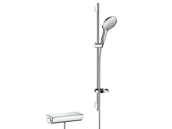 Hansgrohe Ecostat Sprchový set s termostatem, 150 mm, 3 proudy, bílá/chrom
