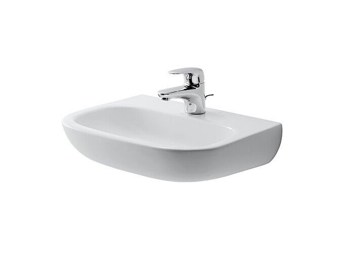 Duravit D-Code umývátko 45x36 cm, otvor pro baterii, alpská bílá