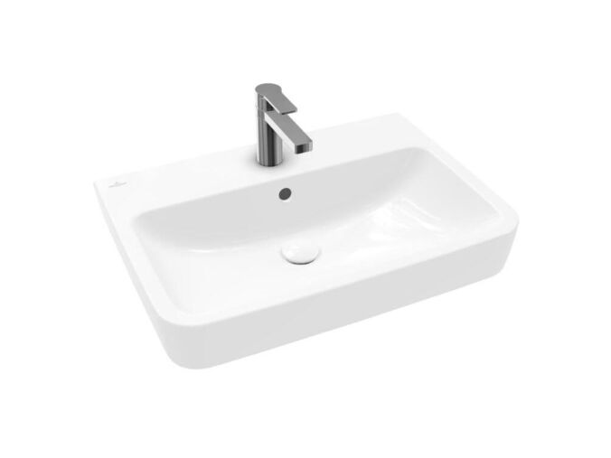 Villeroy & Boch O.novo Umyvadlo 650x460 mm, s přepadem, otvor pro baterii, alpská bílá