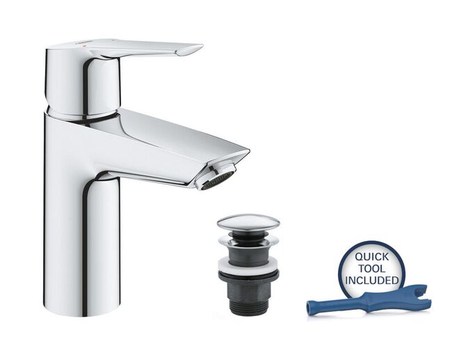 Grohe QuickFix Start Umyvadlová baterie s výpustí Push-Open, chrom