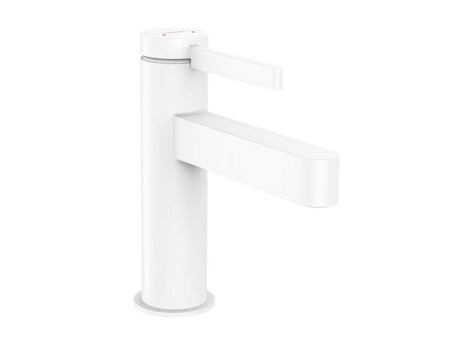 Hansgrohe Finoris Umyvadlová baterie 110, výpustí Push-Open, EcoSmart, matná bílá