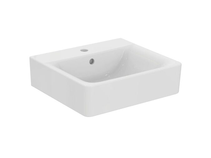 Ideal Standard Connect Umyvadlo Cube, 500x460x175 mm, s přepadem, otvor pro baterii, bílá