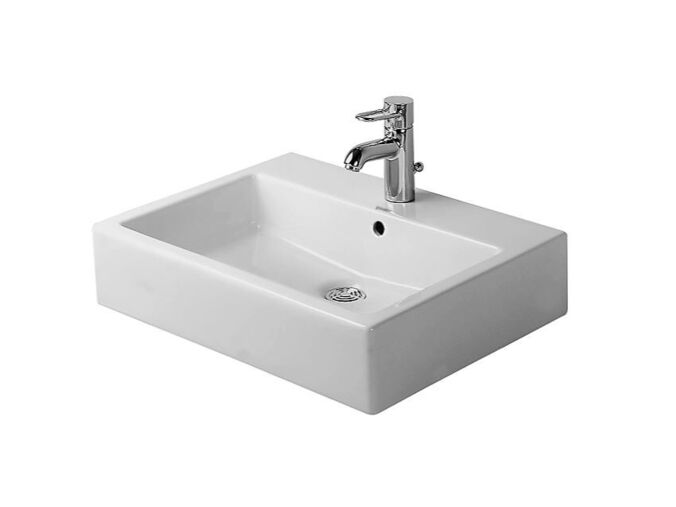 Duravit Vero umyvadlo 60x47 cm, přepad, otvor pro baterii, bílá