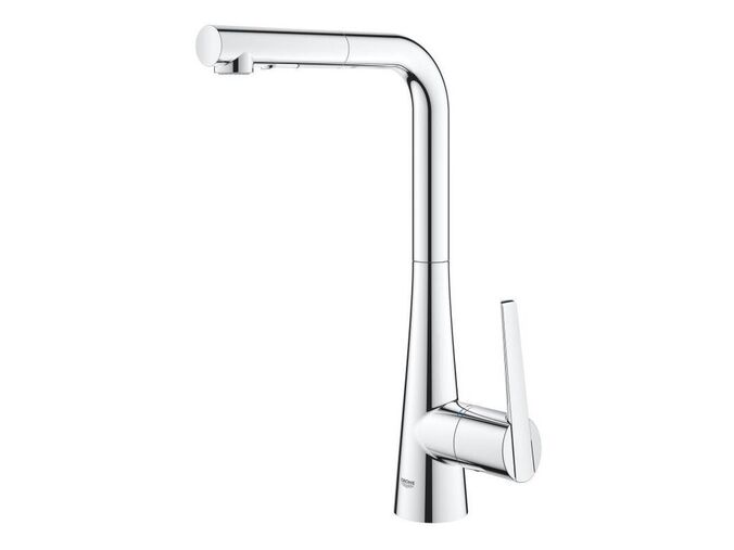 Grohe Zedra Dřezová baterie s výsuvnou sprškou, chrom
