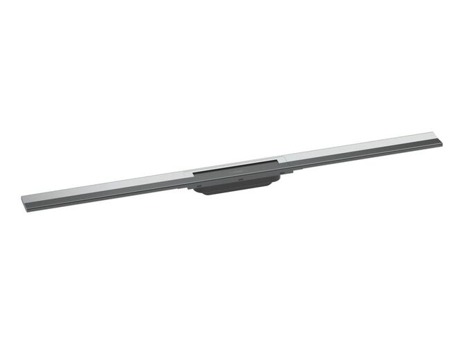 Hansgrohe Raindrain Lineární sprchový žlab s nerezovým roštem 1200, do prostoru, zkrátitelný, chrom