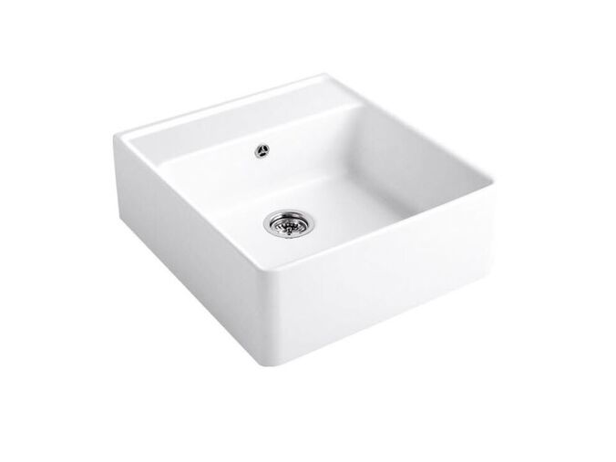 Villeroy & Boch Dřezy Keramický dřez 630x595 mm s odtokem, CeramicPlus, alpská bílá