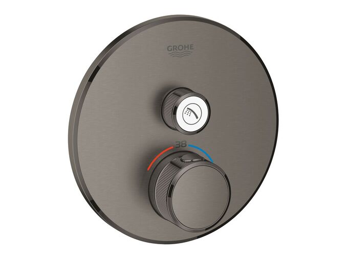 Grohe Grohtherm SmartControl Termostatická sprchová baterie pod omítku s jedním ventilem, kartáčovaný Hard Graphite