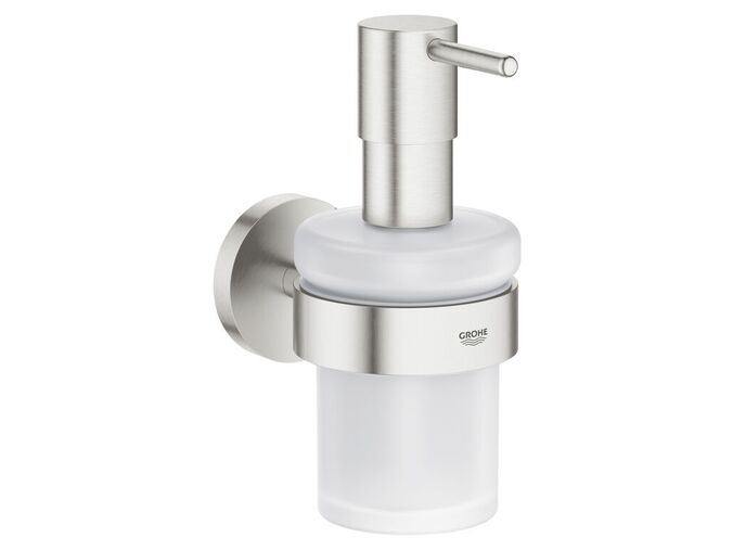 Grohe Essentials Dávkovač tekutého mýdla s držákem, supersteel