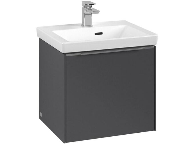 Villeroy & Boch Subway 3.0 Umyvadlová skříňka, 473x429x408 mm, 1 zásuvka, grafitová