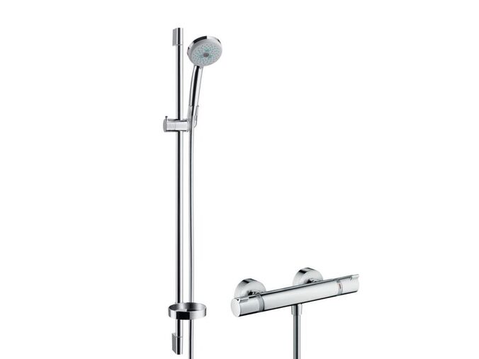 Hansgrohe Croma Sprchový set s termostatem, 3 proudy, tyč 900 mm, chrom